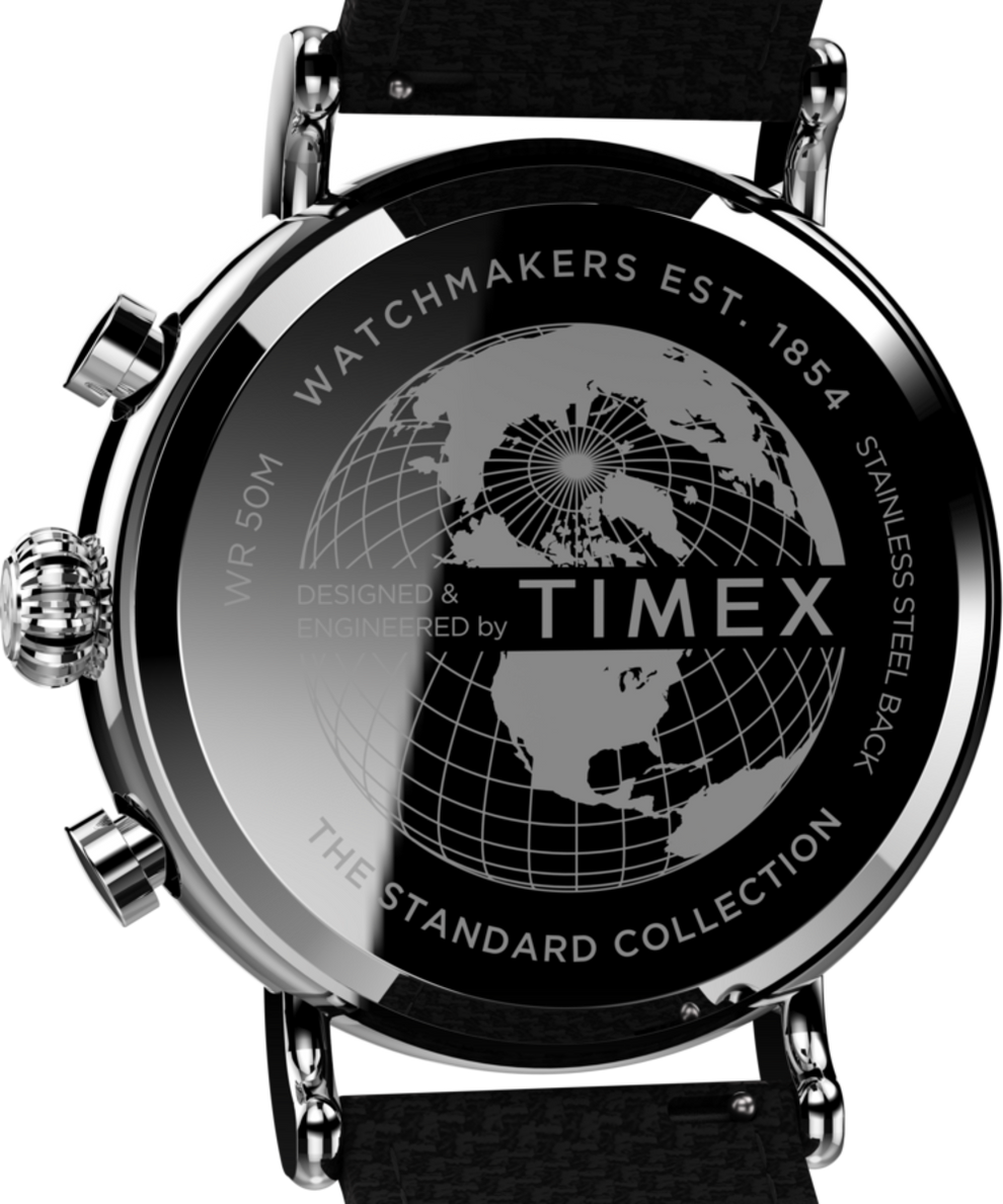 TW2V43900UK Timex Standard Chronograph 41mm Fabric Strap Watch caseback image