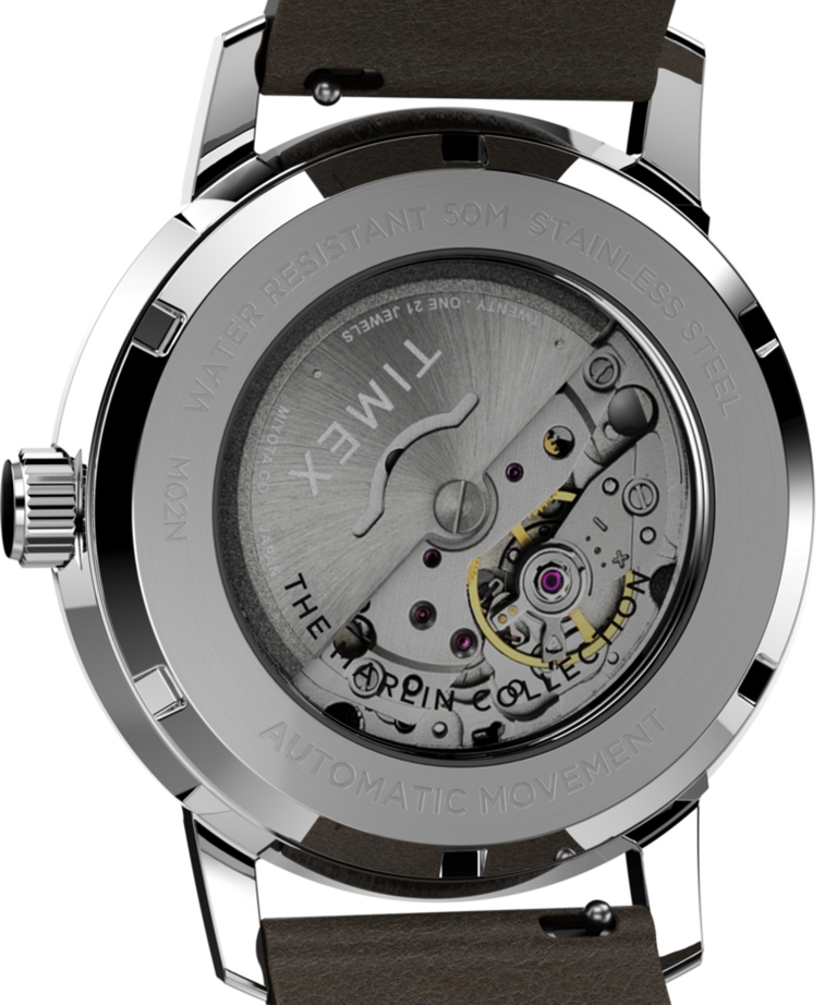 TW2V445007U Marlin® Automatic 40mm Leather Strap Watch caseback image