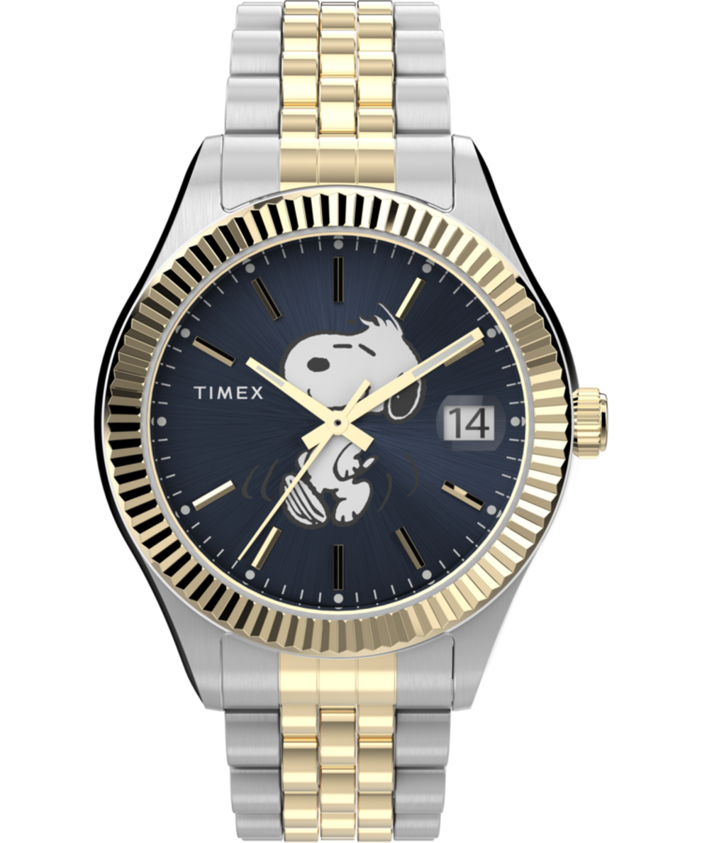 TW2V47500UK Timex Legacy x Peanuts 34mm Stainless Steel Bracelet Watch primary image