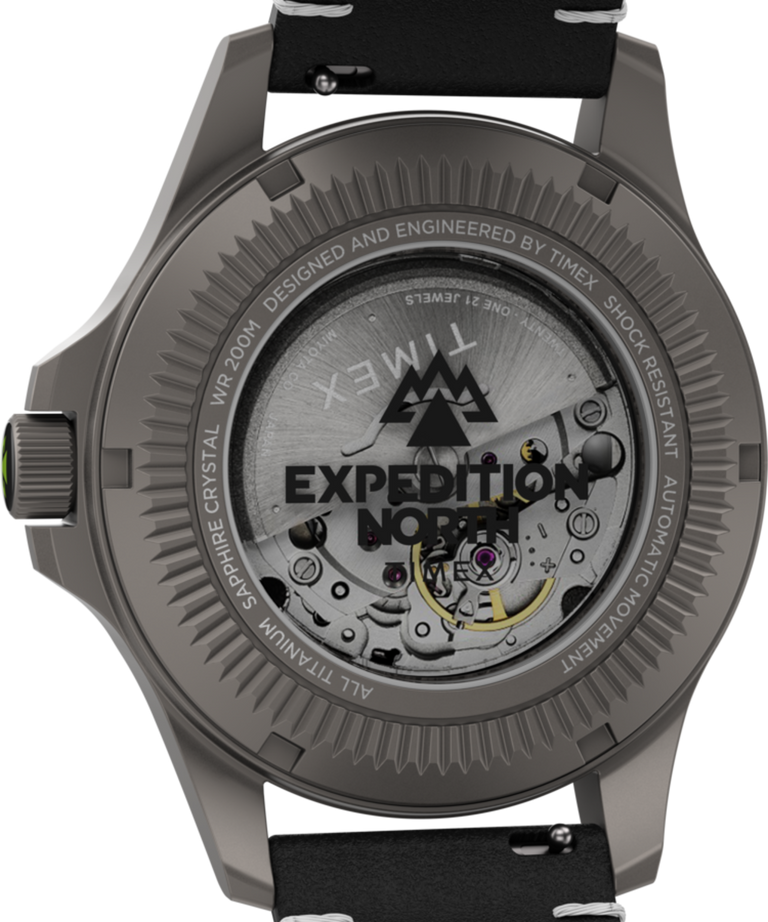 TW2V54000QY Expedition North® Titanium Automatic 41mm Eco-Friendly Leather Strap Watch caseback image