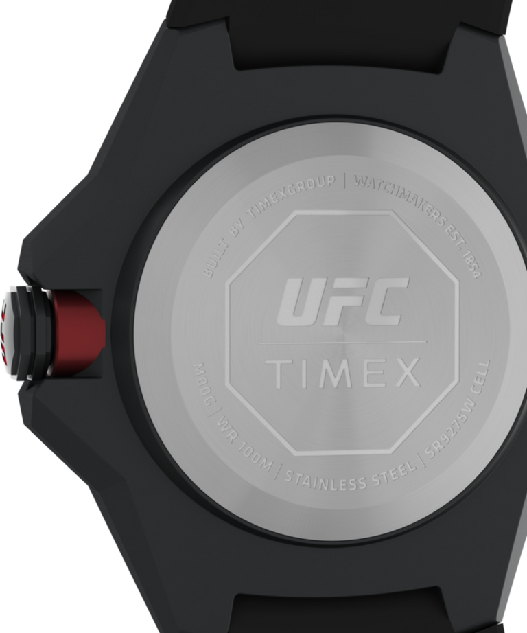 TW2V57300QY Timex UFC Pro 44mm Silicone Strap Watch caseback image