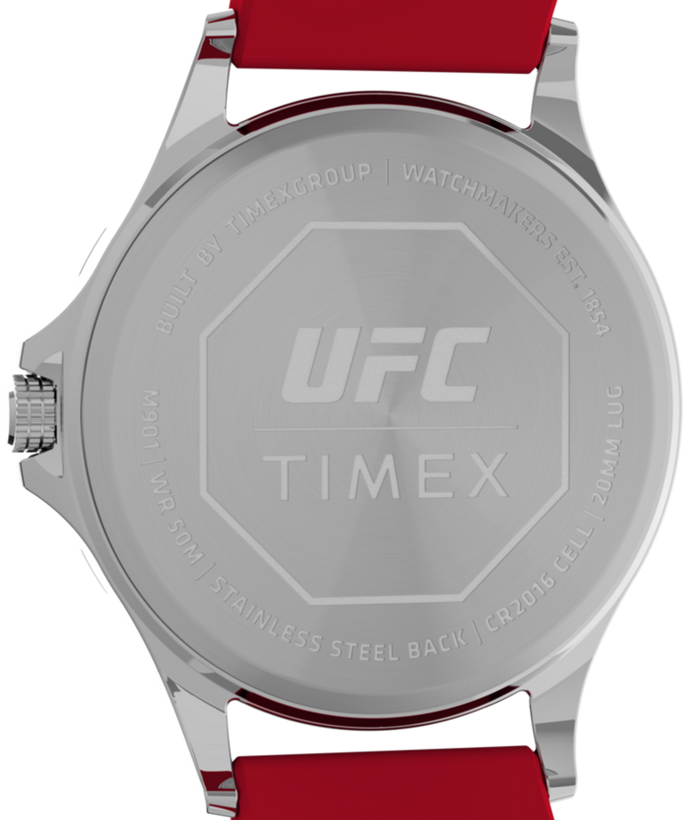 TW2V58200QY Timex UFC Gamer 42mm Silicone Strap Watch caseback image