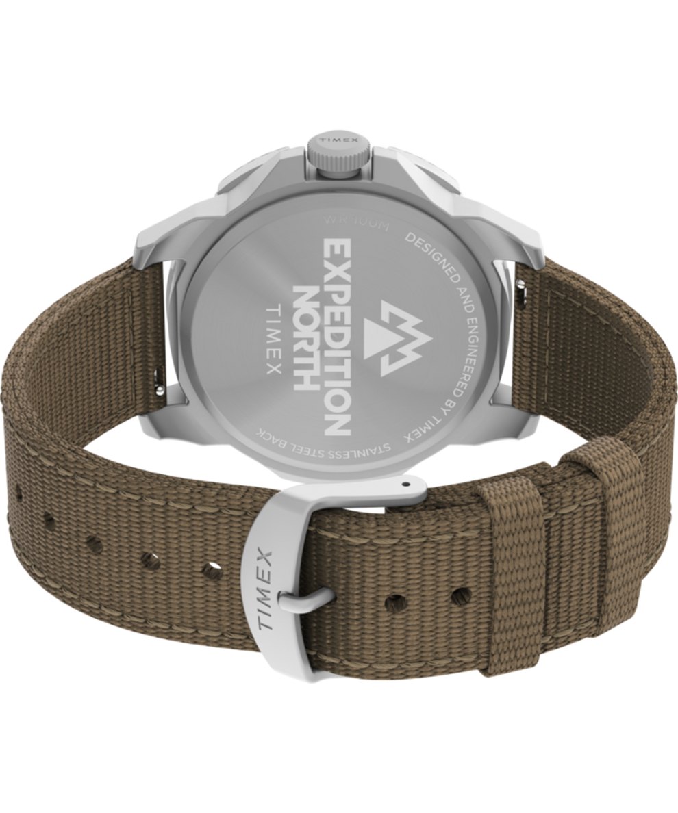 TW2V62400QY Expedition North® Ridge 43mm Recycled Materials Fabric Strap Watch back (with strap) image