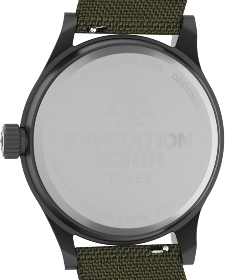 TW2V64700QY Expedition North® Sierra Solar 41mm Eco-Friendly Fabric Strap Watch caseback image