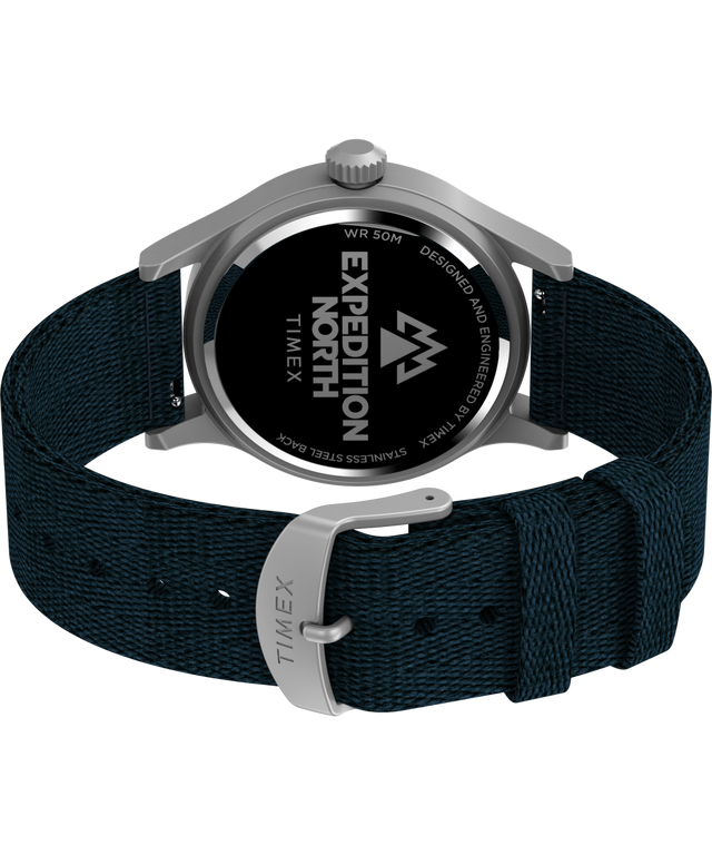 TW2V65600QY Expedition North® Sierra 40mm Recycled Materials Fabric Strap Watch back (with strap) image
