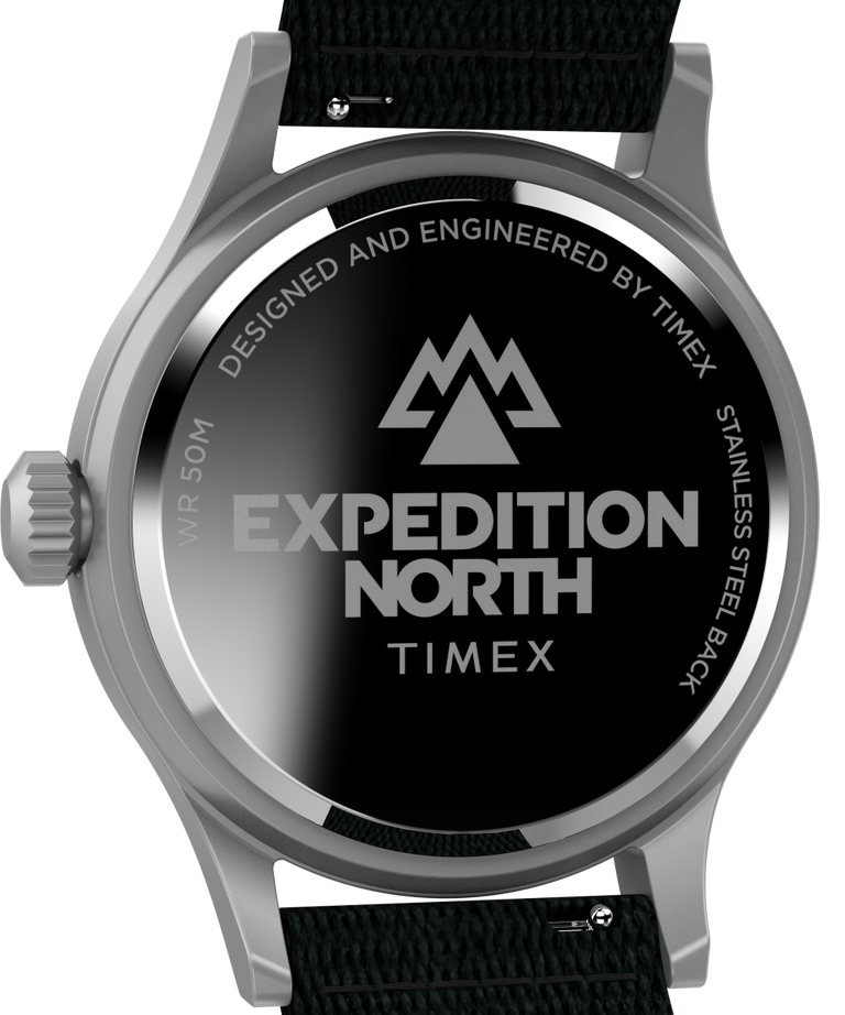 TW2V65700QY Expedition North® Sierra 40mm Recycled Materials Fabric Strap Watch caseback image