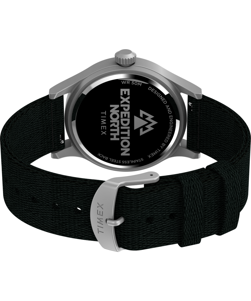 TW2V65700QY Expedition North® Sierra 40mm Recycled Materials Fabric Strap Watch back (with strap) image