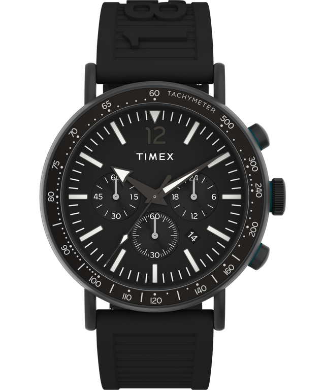 TW2V71900UK Timex Standard Tachymeter Chronograph 43mm Eco-Friendly Resin Strap Watch primary image