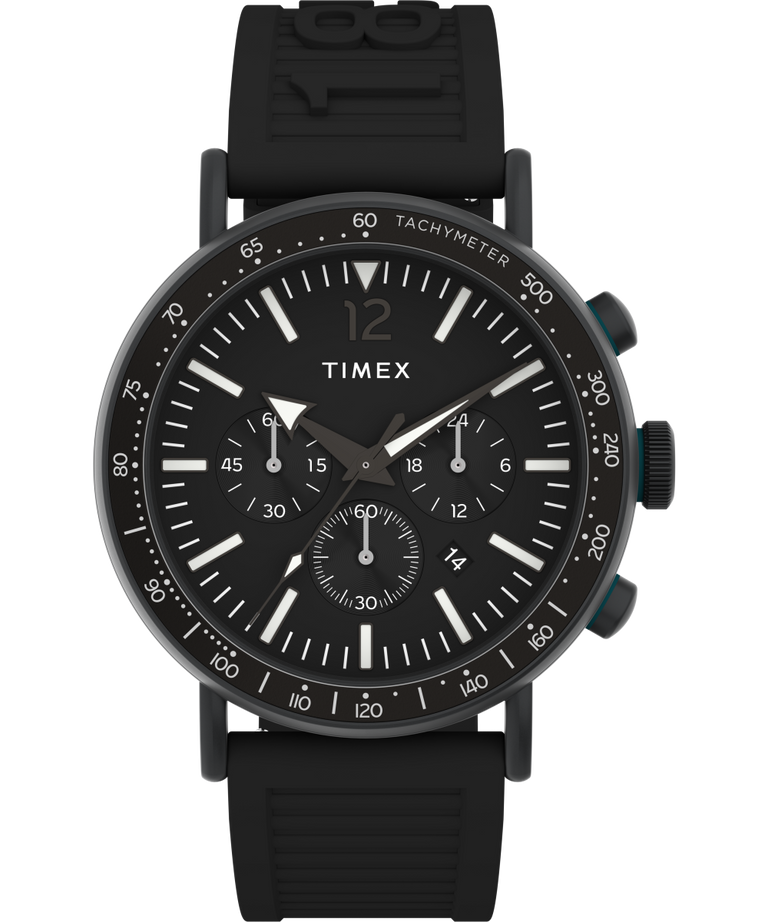 TW2V71900UK Timex Standard Tachymeter Chronograph 43mm Eco-Friendly Resin Strap Watch primary image