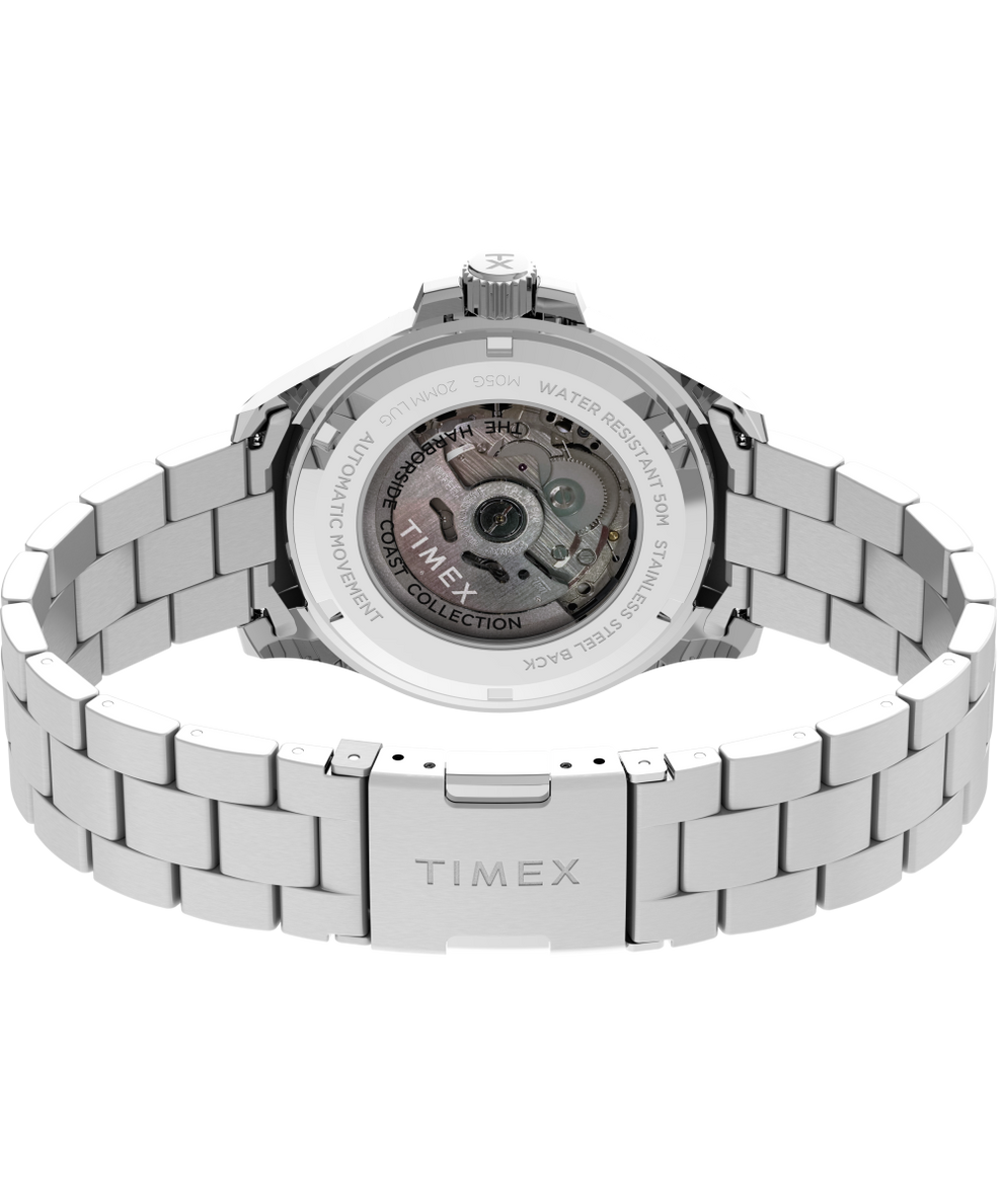 TW2V72100UK Harborside Coast Automatic 44mm Stainless Steel Bracelet Watch back (with strap) image