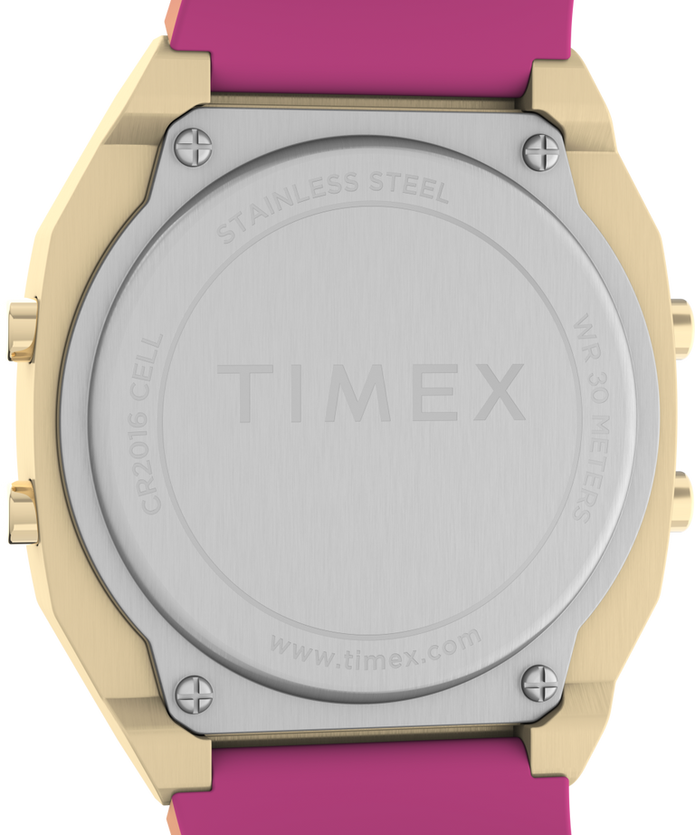 TW2V74400U8 Timex T80 Steel 36mm Resin Strap Watch caseback image