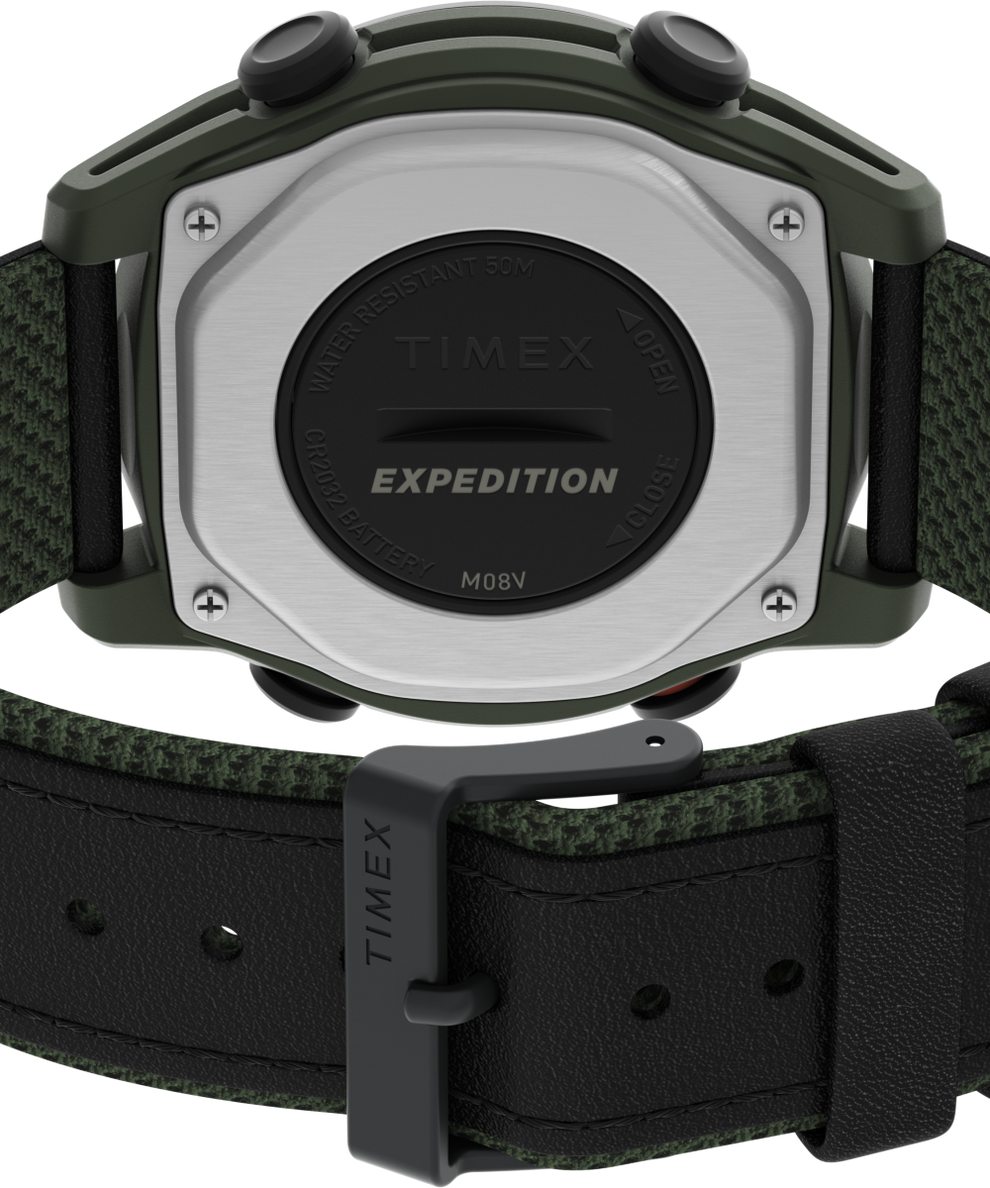 TW4B27000UK Expedition® Trailblazer+ 43mm Mixed Material Strap Watch back (with strap) image