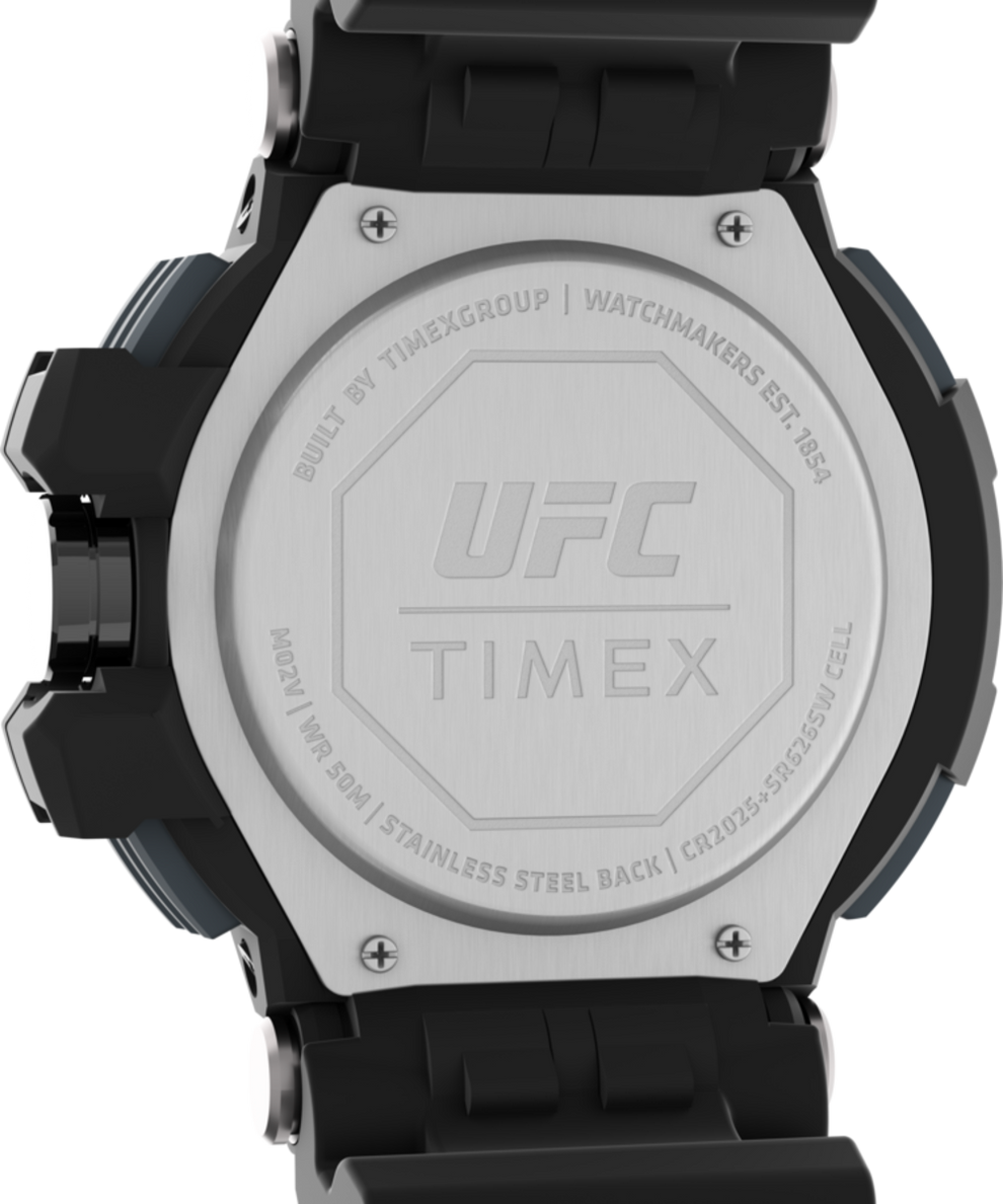 TW5M51800QY Timex UFC Combat 53mm Resin Strap Watch caseback image