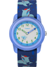 TW7C13500YN TIMEX TIME MACHINES® 29mm Blue Shark Elastic Fabric Kids Watch primary image