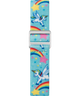 TW7C25600YN TIMEX TIME MACHINES® 29mm Rainbow Unicorn Teal Elastic Fabric Kids Watch strap image