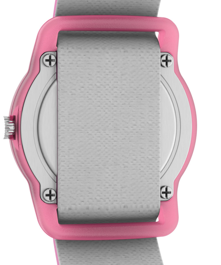 TW7C77100YN TIMEX TIME MACHINES® 29mm Pink Panda Elastic Fabric Kids Watch caseback image