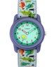 TW7C77300YN TIMEX TIME MACHINES® 29mm Purple Dinosaur Elastic Fabric Kids Watch primary image